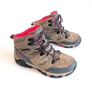 BEARPAW Corsica Women's Brown and Pink Waterproof Hiking Boots Size 7.5